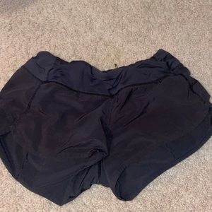 black speed up lulu lemon shorts